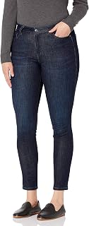 Amazon Essentials Women's Stretchy Mid Rise Curvy Skinny Jeans