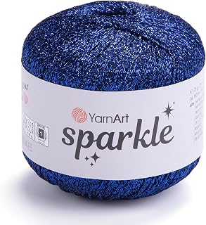 YarnArt Sparkle – Metallic Glitter, Fine Lightweight Thread for Crochet & Knitting, Amigurumi, Cardigans, Shawls, Bags (1324)