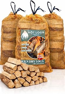 75L HARDWOOD Longer Burning Kiln Dried Logs 3 x 25L Nets, Ideal for Open fires, Fire Wood, Hot Wood Burning Stoves, BBQ's, Log Burners, Camping Fires, Fire Pits & Pizza Ovens (3 x 25L)