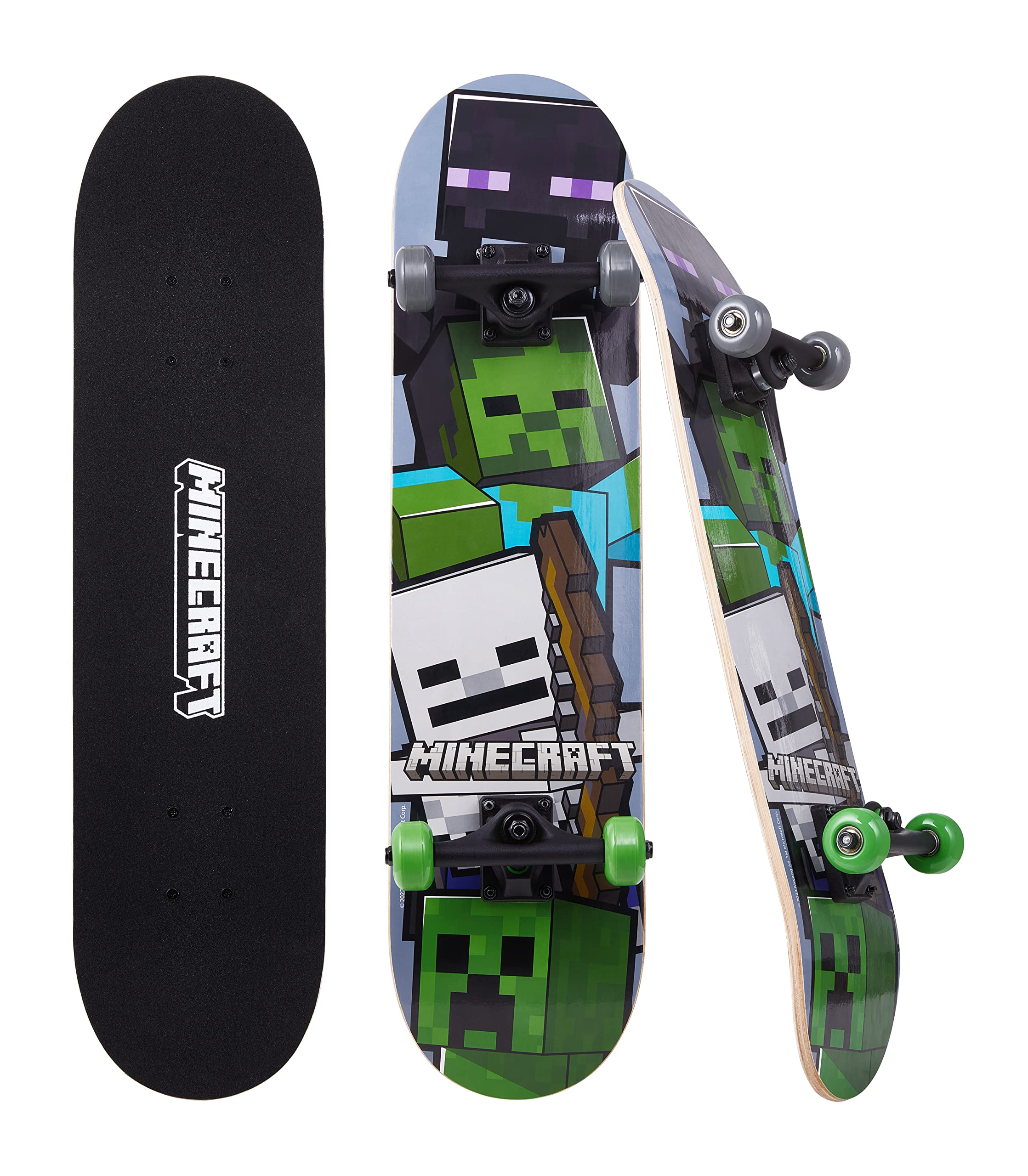 Minecraft - Complete Cruiser Skateboard with Maple Deck and Smooth Bearings