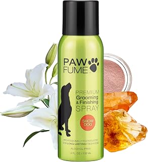 Paw Fume Dog Perfume Spray Long Lasting, Show Dog, 1-Pack | Hypoallergenic, alcohol-free detangling formula keeps pups fresh all day, moisturizing Pet Cologne Spray for Dogs