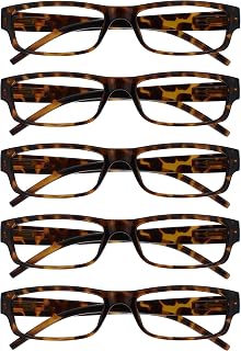 OPULIZE Brown Tortoise Value 5 Pack Lightweight Men Women Rrrr32-2 +2.00-106 g
