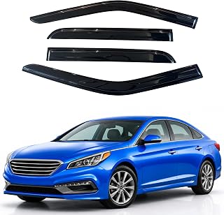 Window Visors Rain Guards for 2015-2019 Hyundai Sonata | Out-Channel Rain Guards Vent Wind Deflectors 4PC, Car Accessories for 15-19 Sonata &amp; 17-19 Sonata Hybrid