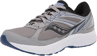 Saucony Men's Cohesion 14 Road Running Shoe, Alloy/Black/SEA, 11