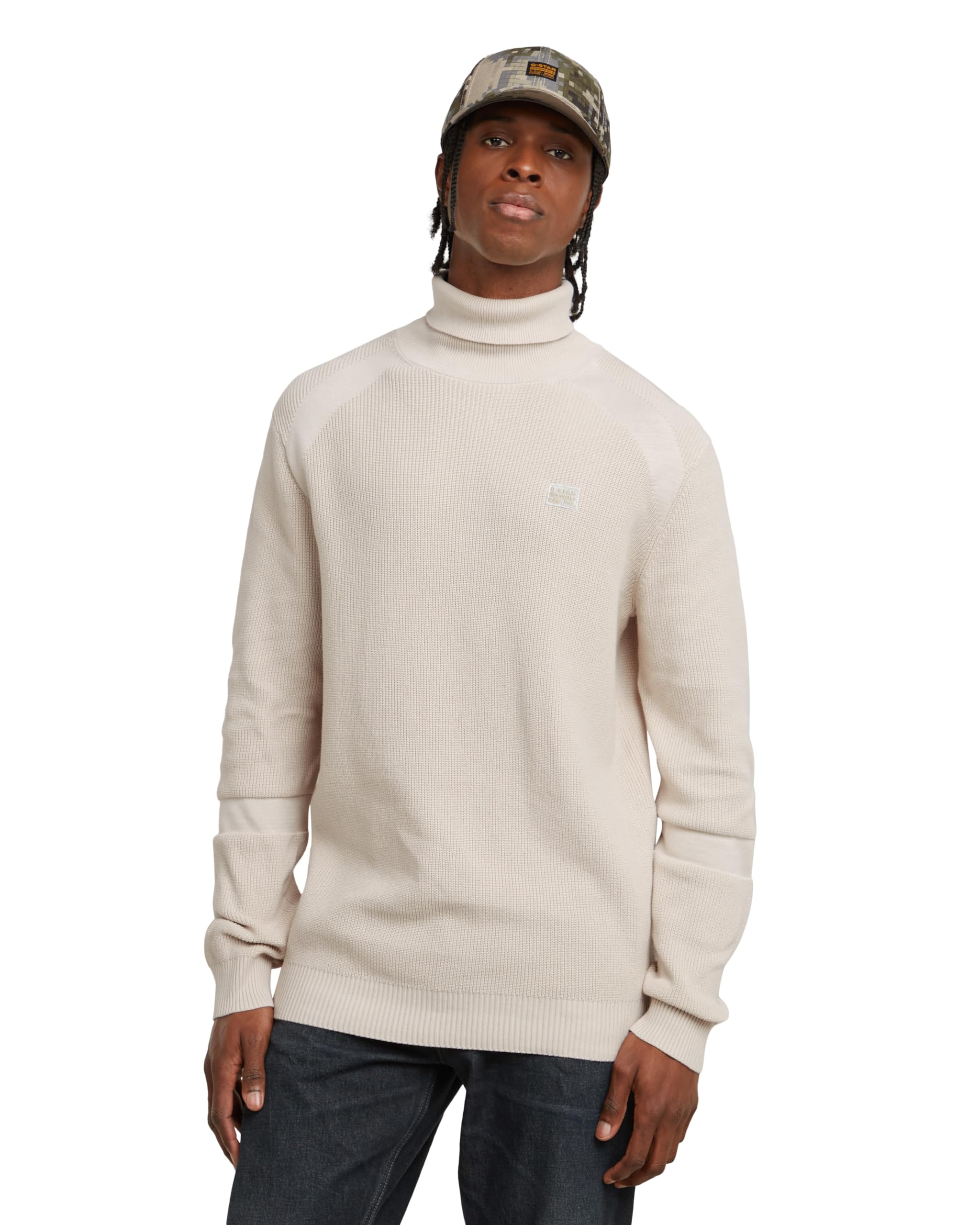 G-STAR Detailed Turtle Knitted Sweater Felpa Uomo (Pacco da 1)