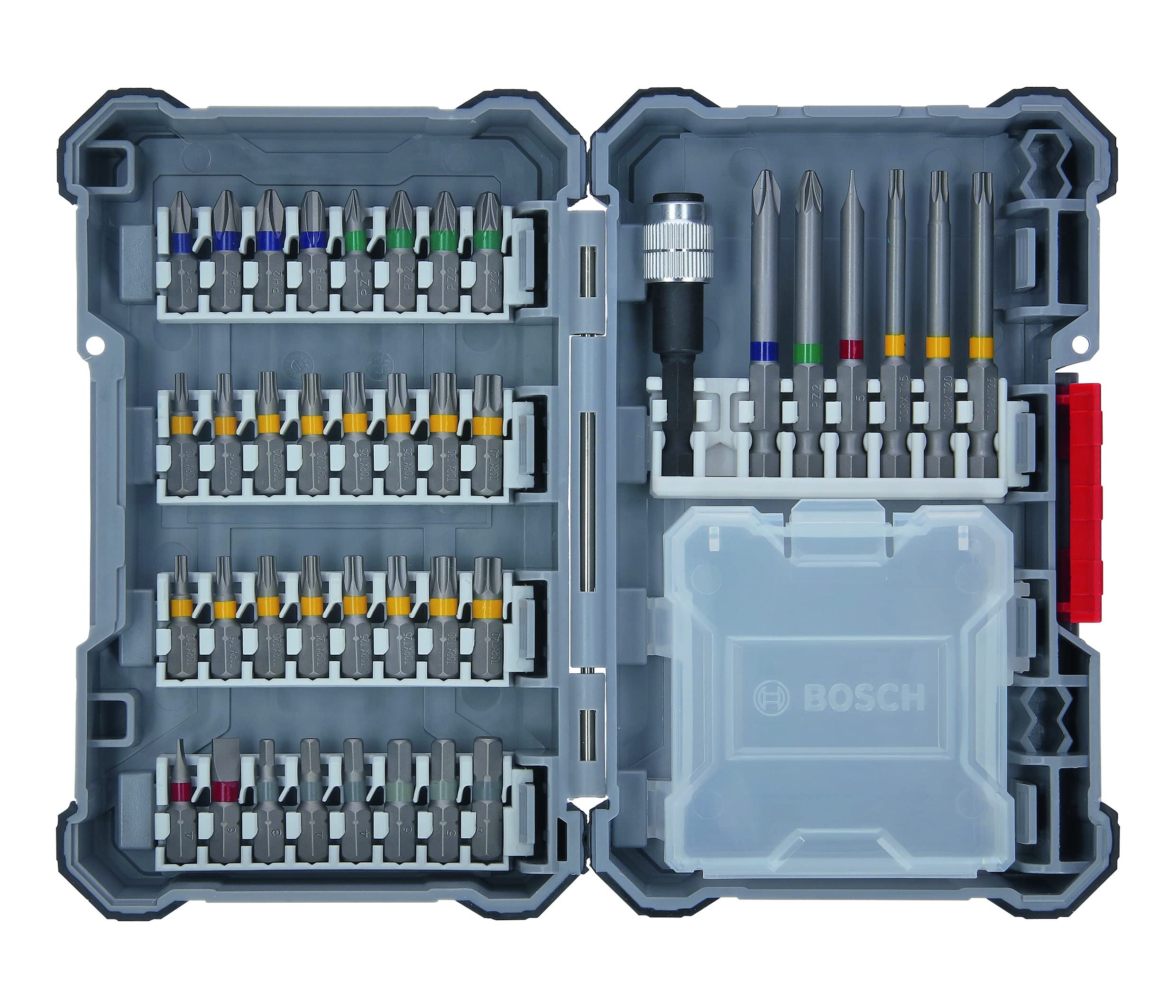 Bosch Professional Amazon Edition 40-Piece Bit Set (Pick and Click, Hard Screw B