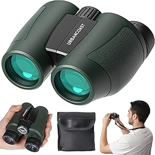 12x32 Compact Binoculars for Adults High Powered, Large View & Super Bright | Easy Focus, Waterproof, Lightweight, Small Binocular for Bird Watching, Cruise Ship, Travel, Sightseeing, Sports, Concerts