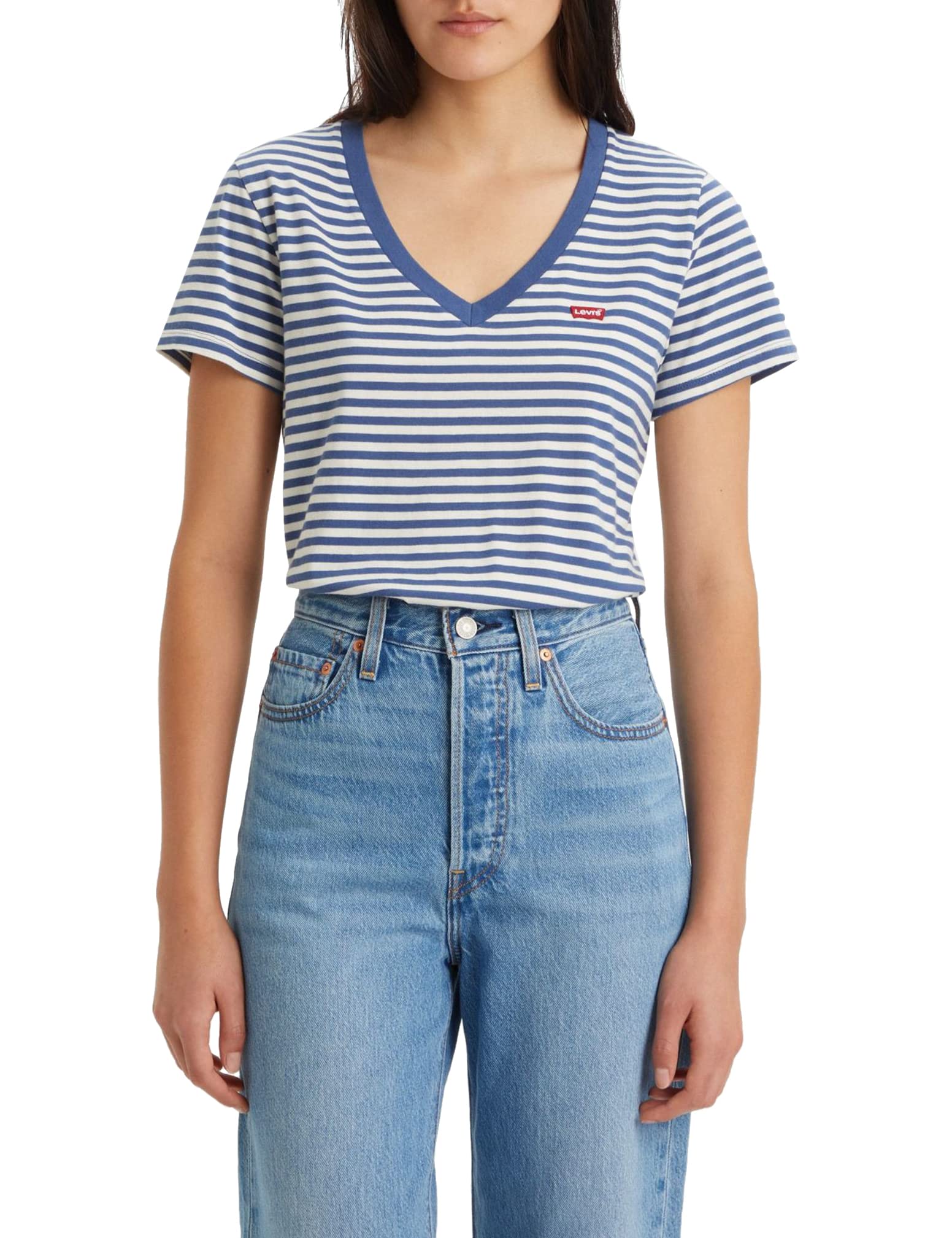 Levi's The Perfect V-Neck Women's Chesthit Logo T-Shirt