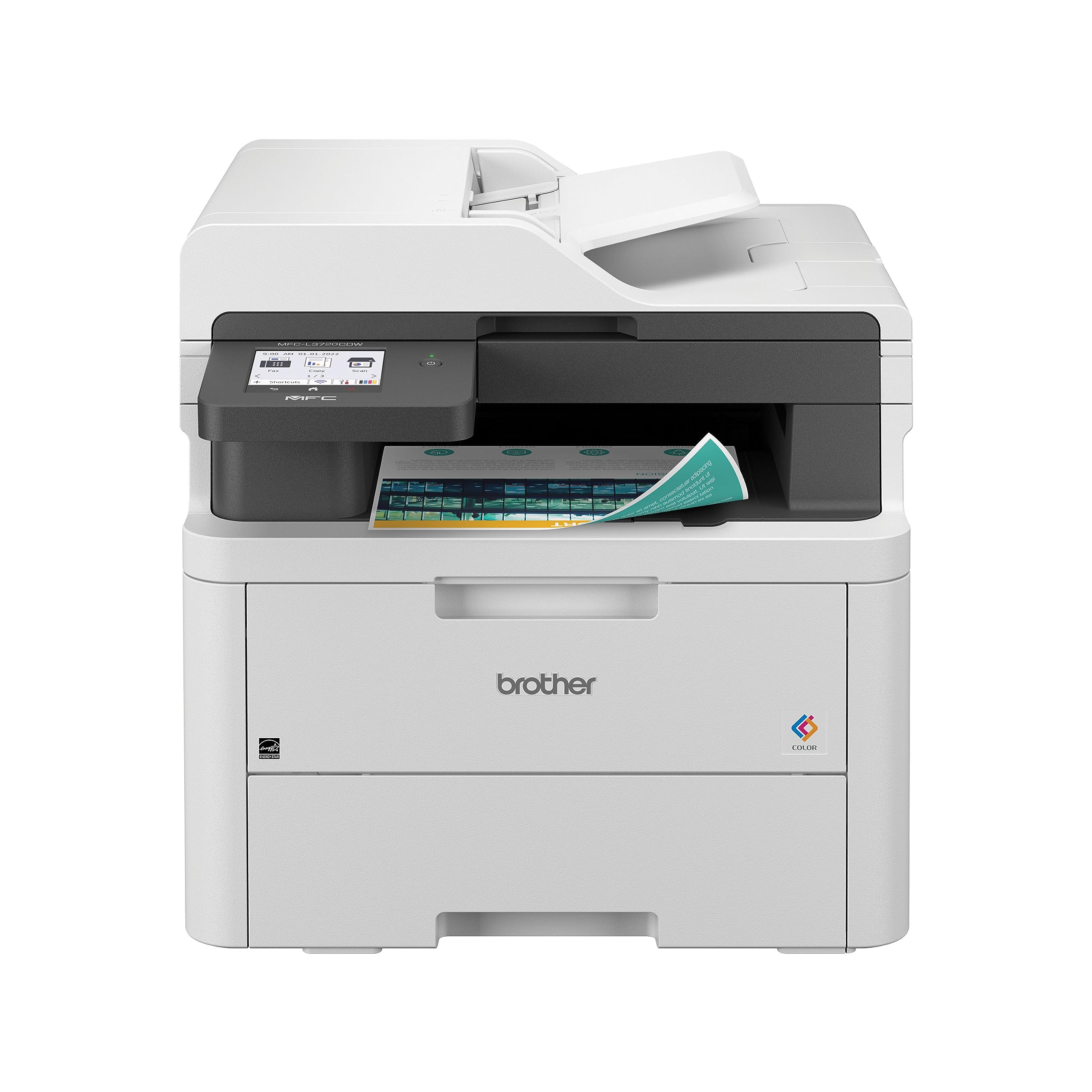 Brother MFC-L3720CDW Wireless Color Laser Printer, Scanner, Copier, Fax, Auto Du