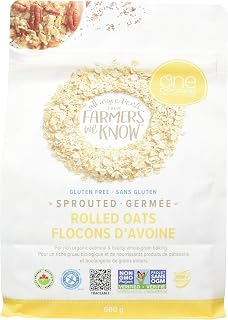 ONE Degree Sprouted Organic Rolled Oats, 680g
