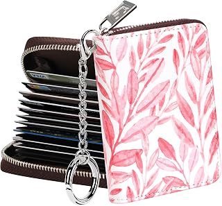 FurArt Zipper Wallet Women RFID Credit Card Holder keychain Wallet