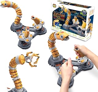 CIC Kits Softtube Bionic Garden EEL Robotic Arm Kit, 2 Modes, 297-Piece Kit | Omni-Directional STEM Robot Toy, Picks Up Objects up to 50 g, STEM Engineering Toys for Kids & Teens, Gifts for Kids Age 10+