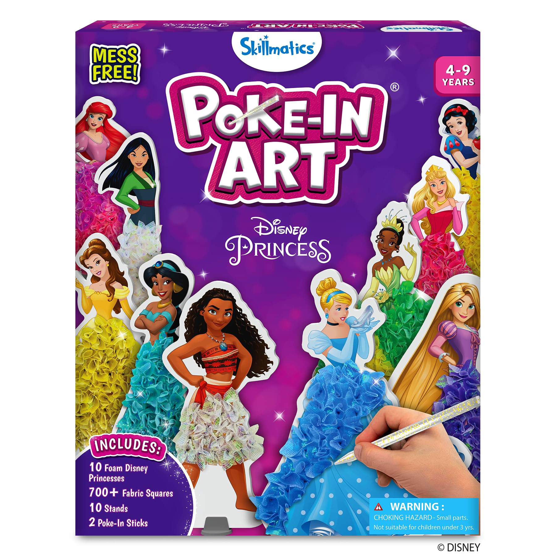 Skillmatics Poke-in Art – Disney Princesses, Wood Craft Kit, Christmas Gift | DI