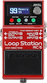 BOSS RC-5 Loop Station | 32-Bit AD/DA and 32-bit Floating-Point Processing, 13 Hour Record Time, Multi-Color LCD, MIDI/IO and USB Connectivity