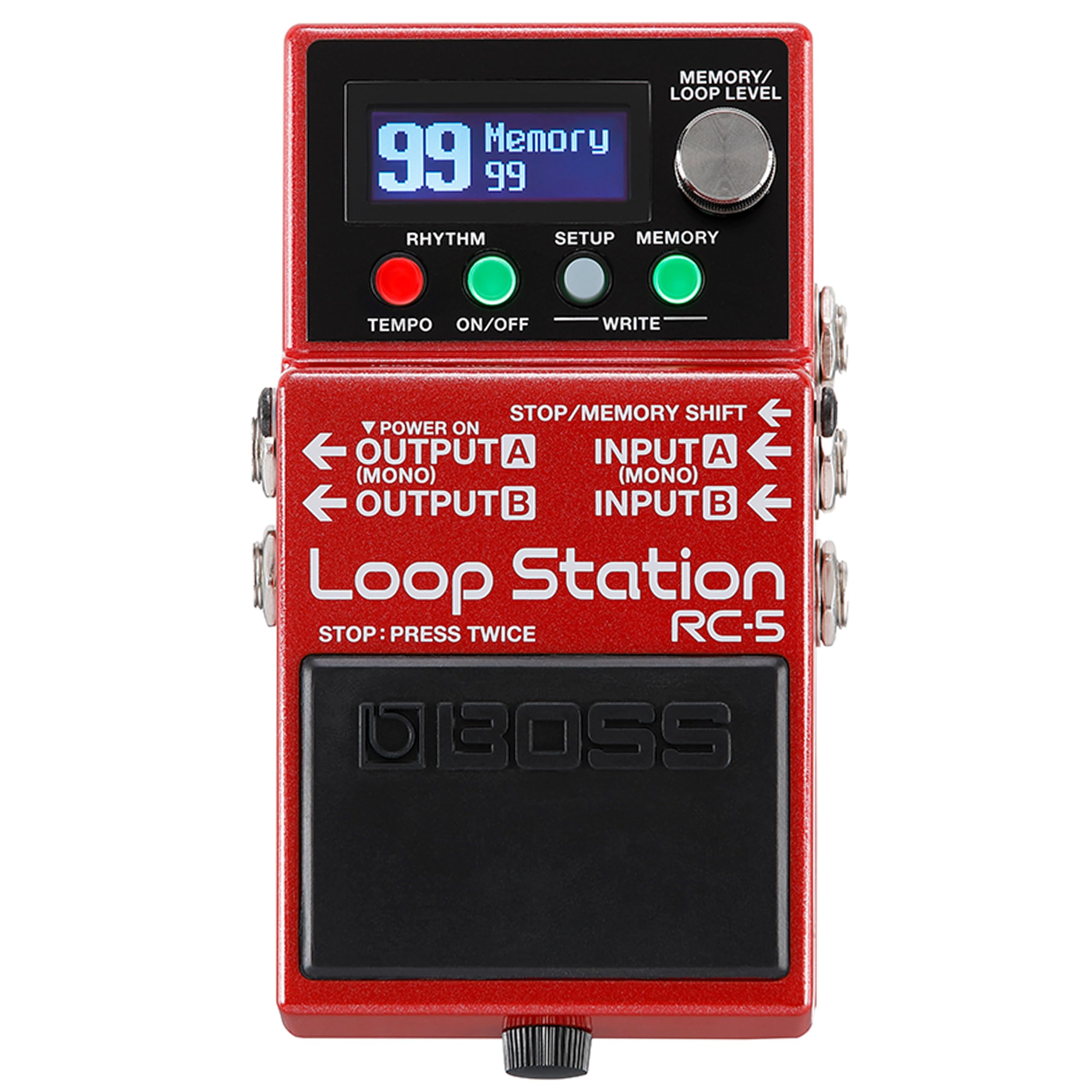 BOSS RC-5 Loop Station | 32-Bit AD/DA and 32-bit Floating-Point Processing, 13 H