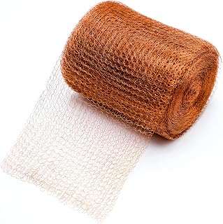Wondfamiker Pure-copper Mesh Roll-pest Control-fabric - Knitted Fill Stuff Gap Blocker Barbecue Grill Clean Plant Seedlings Protector (20FT/6M)