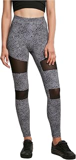 Urban Classics Ladies Tech Mesh AOP Leggings, Damen Leggings, erhältlich in vielen verschiedenen Farben, Größen XS bis 5XL