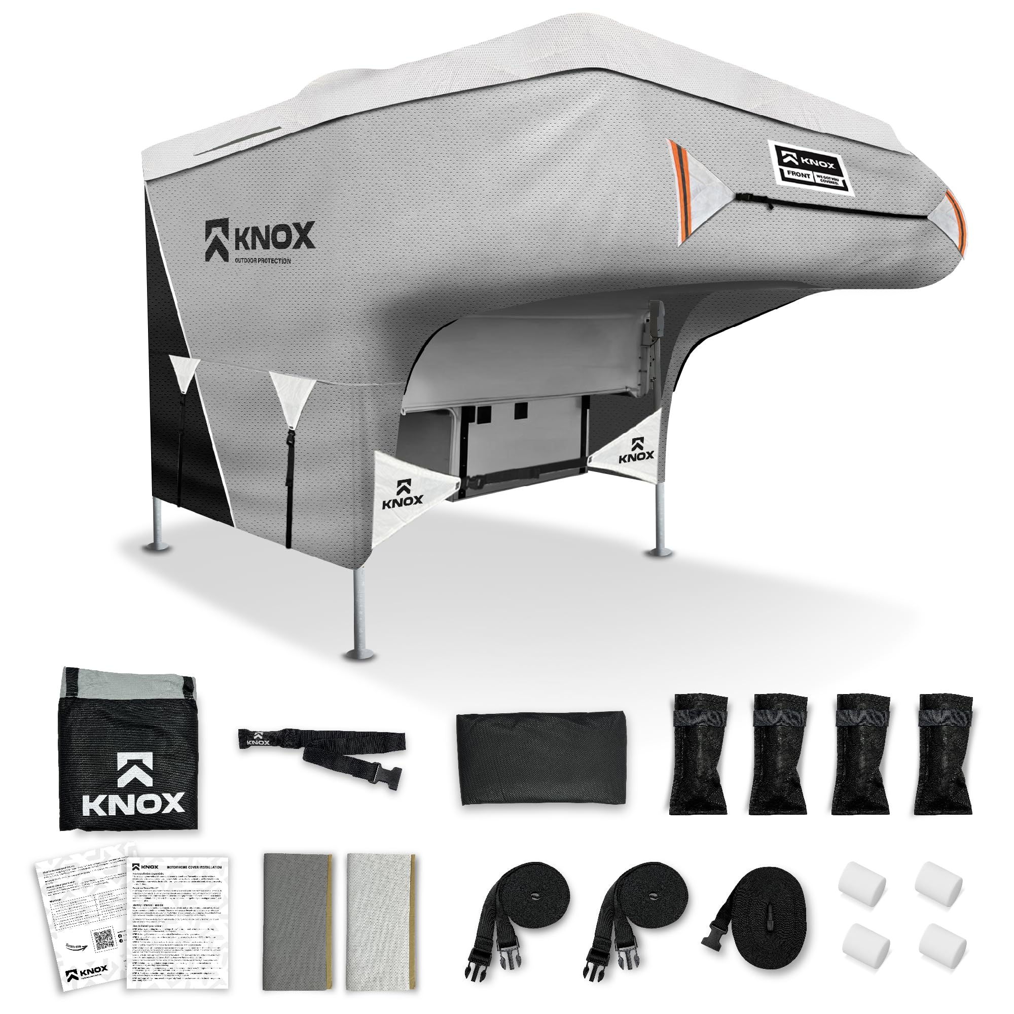 KNOX 2nd Gen RV Truck Camper Cover, Slide in Camper, Anti-Tear APEX Fabric, Supe