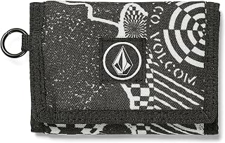 Volcom Men's Box Stone Wallet Black White One Size