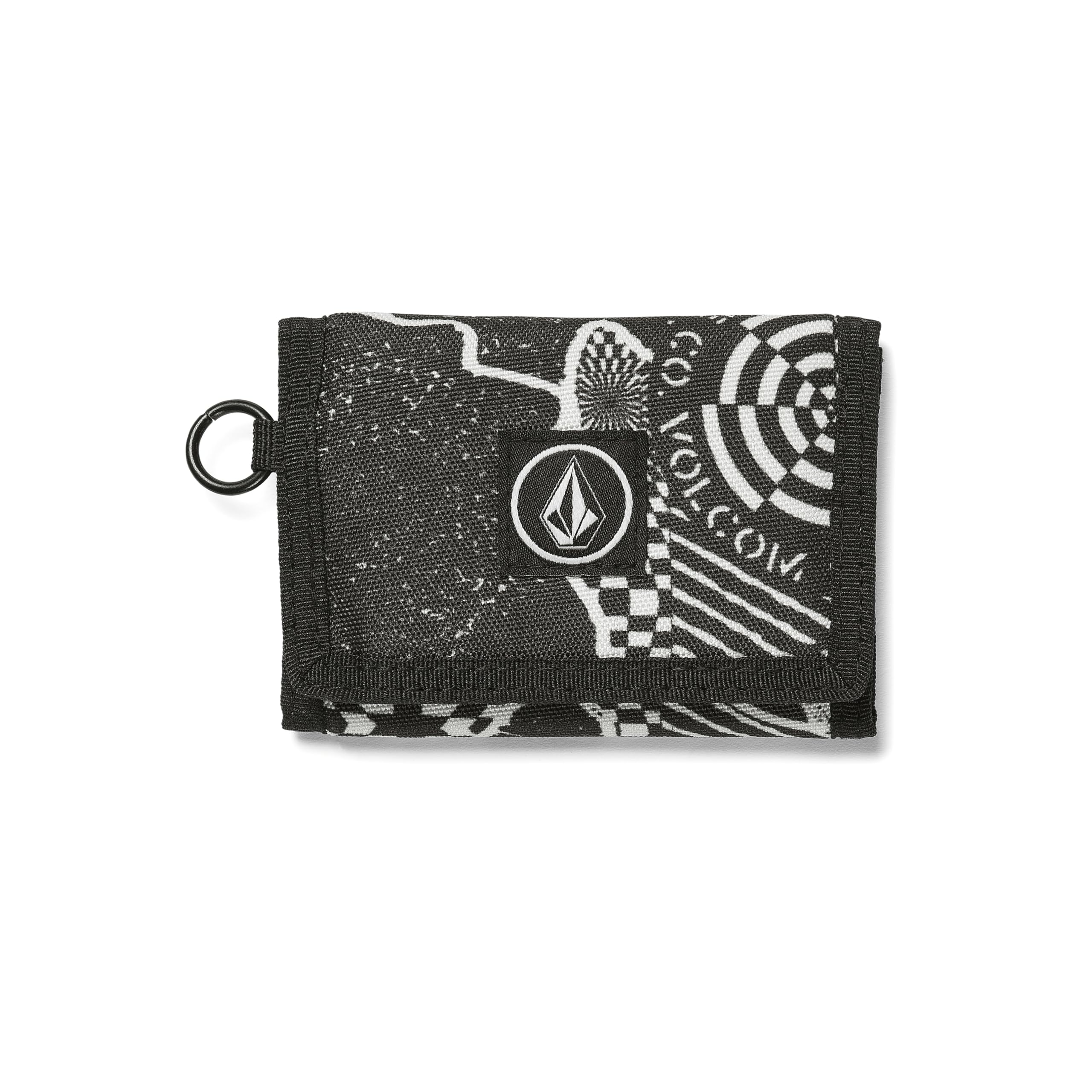 Volcom Men's Box Stone Wallet Black White One Size