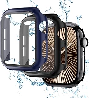 Apple Watch Screen Protector 44mm 40mm 46mm 42mm 41mm 45mm 42mm 38mm Series 10 9 8 7 6 5 4 3 SE/2nd Generation Case PC Hard Face Cover Tempered Glass + Bumper for iWatch Cover