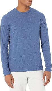 Amazon Essentials Men's Slim-Fit Long Sleeve Cotton T-Shirt, Crew Neck