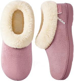 EverFoams Women's Microsuede Winter Slippers House Shoes
