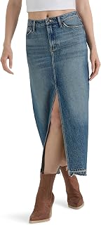 Wrangler Womens Women's Denim Maxi SkirtSkirt