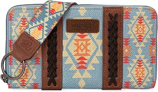 Wrangler Wallet Purse for Women Western Aztec Clutch Wristlet Wallet