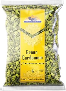 Rani Green Cardamom Pods Spice (Hari Elachi) 3.5oz (100g) ~ All Natural | Vegan | Gluten Friendly | Non-GMO | Product of India