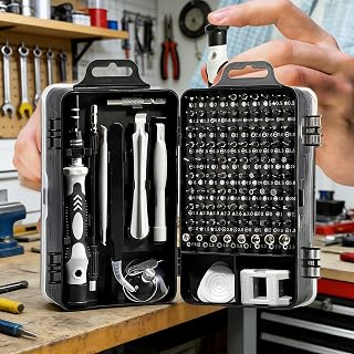 115 in 1 Screwdriver Set, Precision Screwdriver Set, Professional Repair Tool Kit for Phone, Computer, Watch, Console, Glasses and Electronic Devices, Gift for
