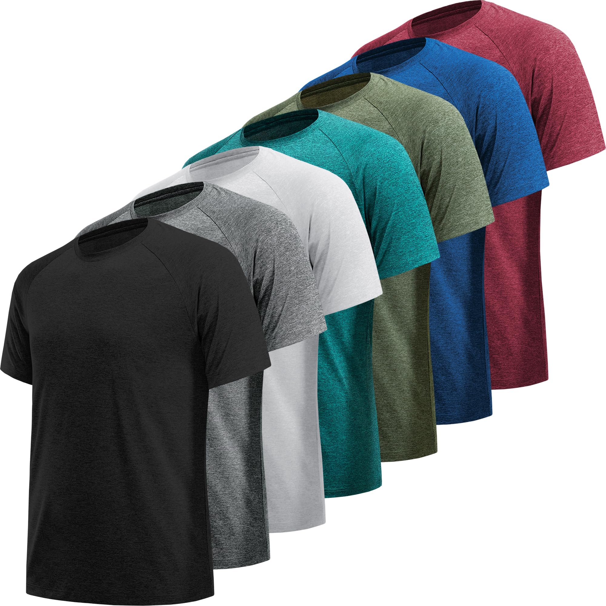 MLYENX Men's Workout Shirts Athletic Wear Moisture Wicking, Quick Dry Men’s Acti