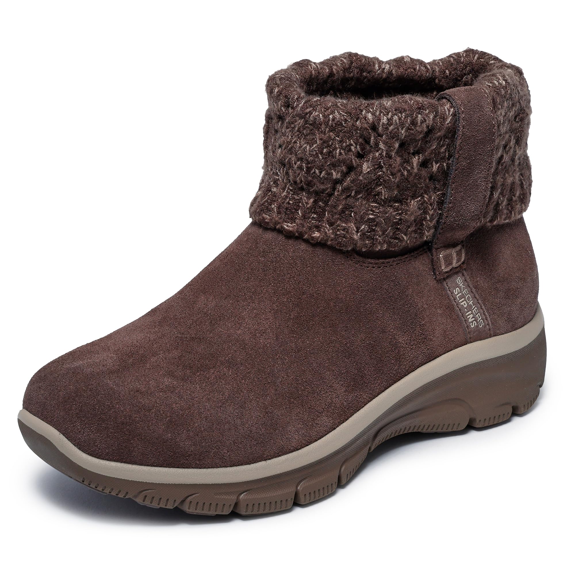 Skechers Women's Easy Going-Cozy Weather 2 Suede Hands Free Slip-ins Ankle Boot