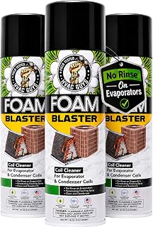 Foam Blaster AC Coil Cleaner for AC Unit | No Rinse Formula for Evaporators & Condensers | Neutral Citrus Scent