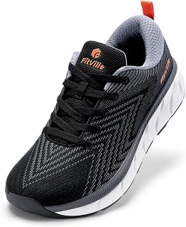FitVille Extra Wide Running Shoes Men's Jogging Shoes Cushioned Sports Shoes Breathable Trainers Tennis Fitness Jogging Walking Shoes