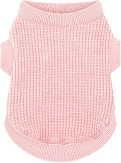 Cozy and Functional Dog Shirts for Small Puppies: Stretchable Pink Attire with Easy-On Design, Ideal for Chihuahuas and Yorkies - Enhance Comfort and Playfulness on Chill Days Small