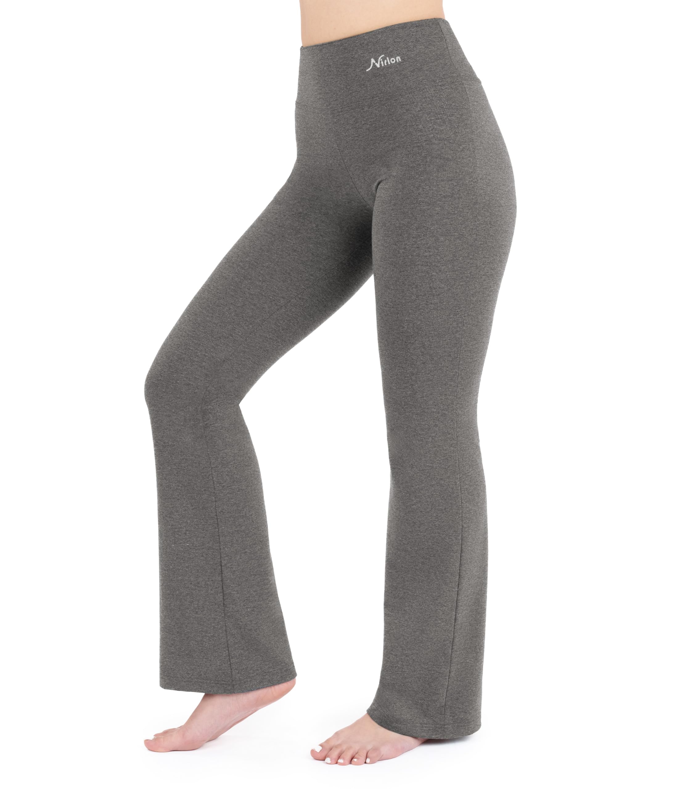 Nirlon bootcut yoga pants for women wide leg pants for women soft breathable yog