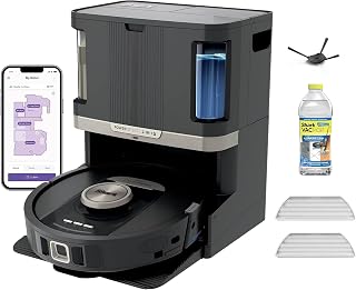Shark Robot Vacuum & Mop Combo, PowerDetect NeverTouch Pro, Self-Emptying, Self-Refill with Self-Clean Pad Wash & Dry, 60-Day Capacity, 30-Day Refill Tank, UR2850ZE (Renewed)