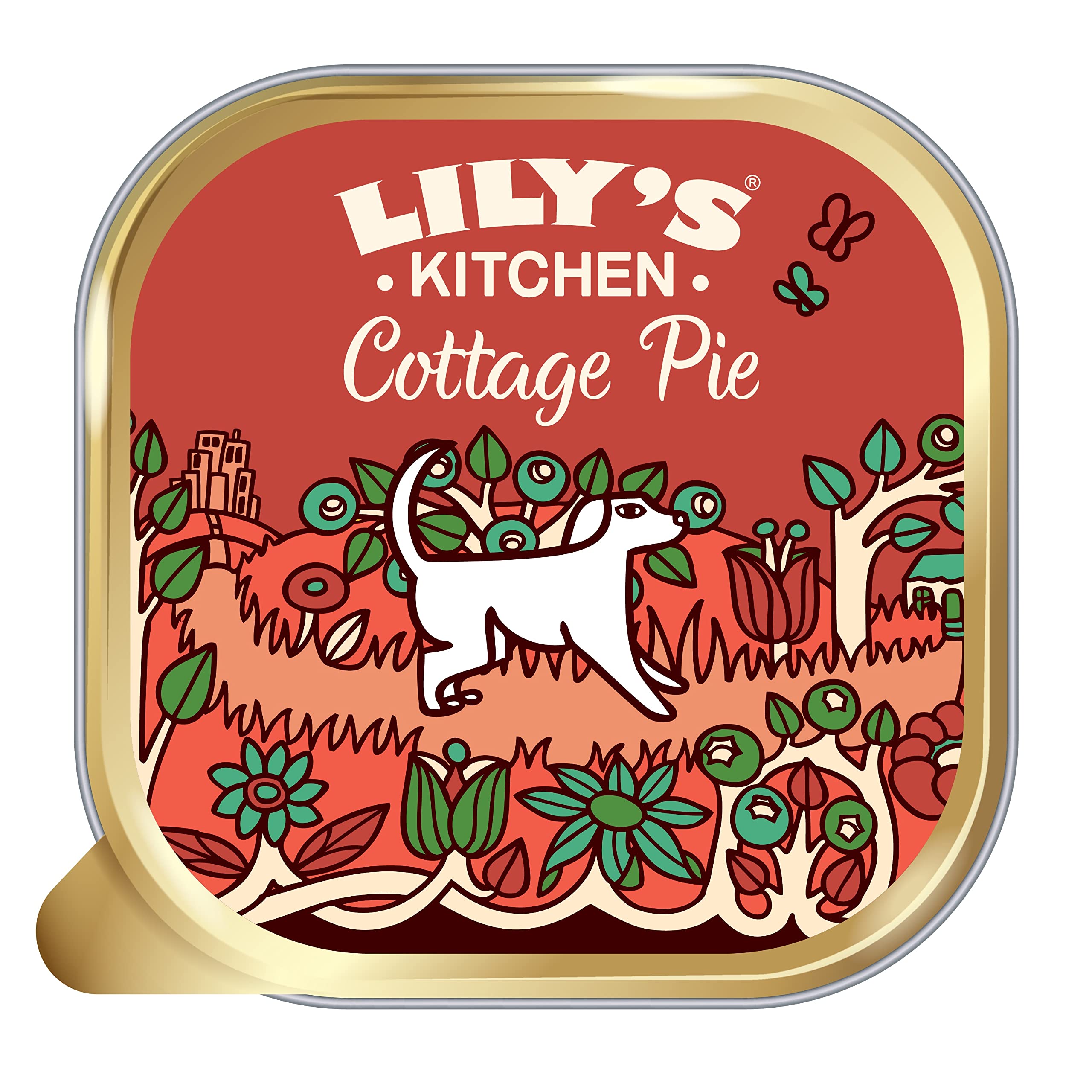 Lily's Kitchen Natural Adult Wet Dog Food Tray Cottage Pie Grain-Free Recipe 10 