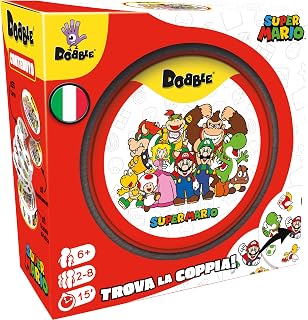 Asmodee - DOBBLE: SUPER MARIO - Playing Cards for Families Kids and Friends