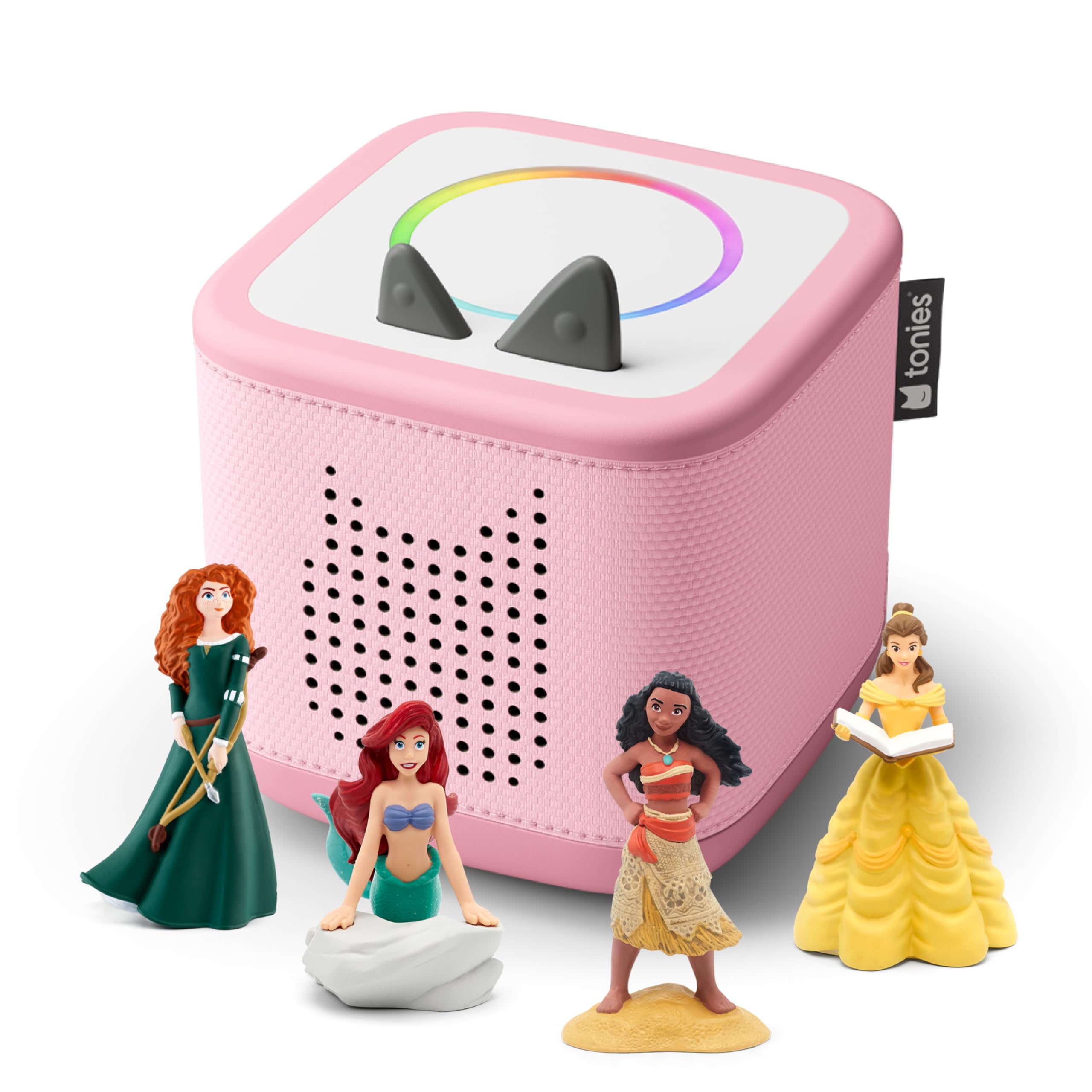 Toniebox 2 Audio Player Disney Princess Bundle for Kids 3+ with Ariel, Moana, Me
