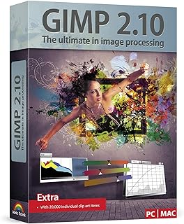GIMP 2.8 - Ultimate Image Processing - Software Package includes 20,000 Clip Art Items - compatible with Adobe PhotoShop Elements / CS
