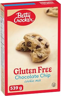 BETTY CROCKER Cookie Mix Gluten Free Chocolate Chip Flavour, 539 Grams Package of Cookie Mix, Baking Mix, Tastes Like Homemade, Easy To Bake