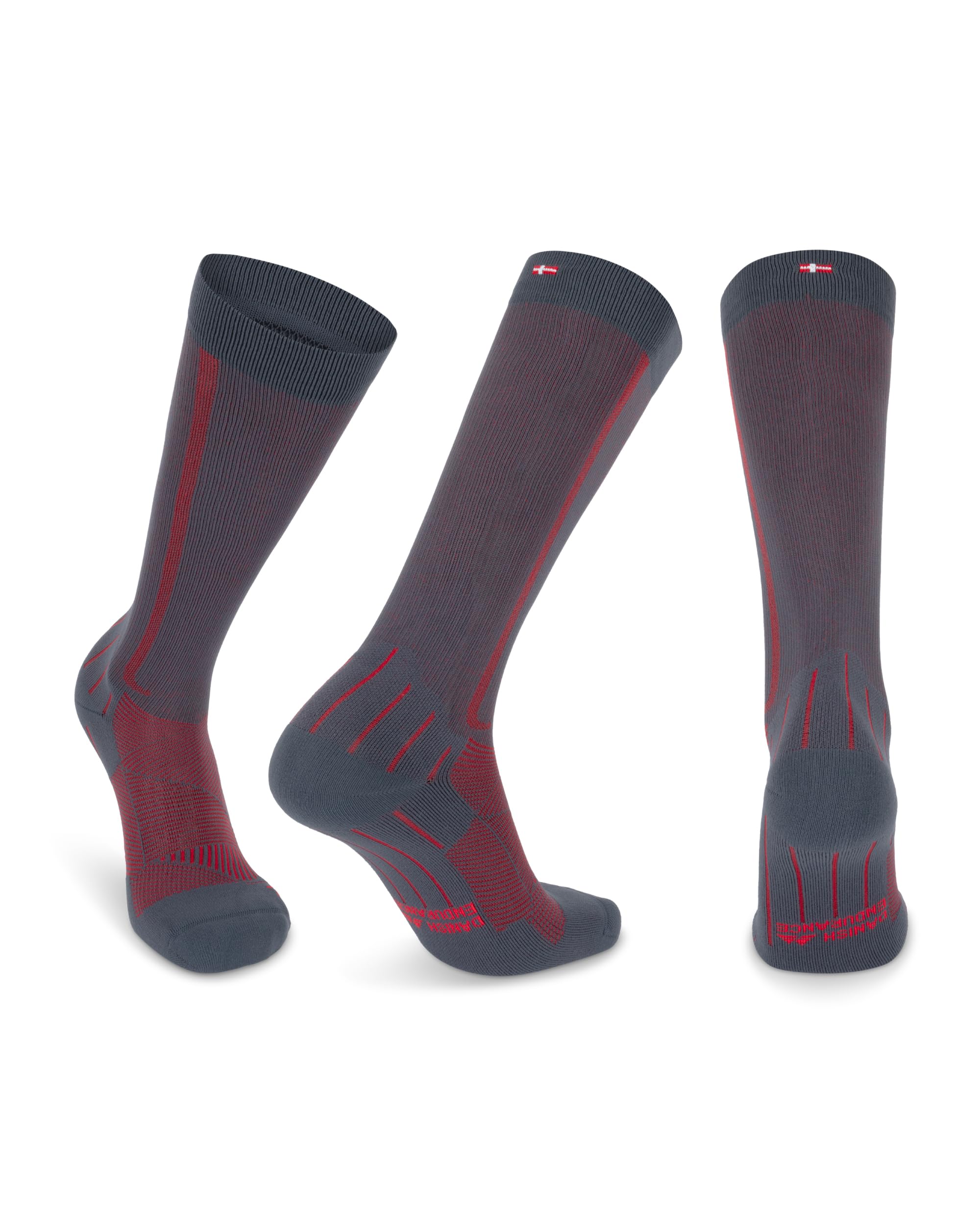 DANISH ENDURANCE Compression Socks, Flight Socks, 21-26 mmHg, 1 & 2-pack