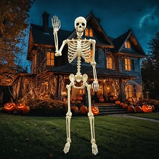 breesky Life Size Skeleton for Halloween: 5.4ft Realistic Human Skeleton