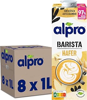 Alpro Barista Oat Drink - Frothing - Vegan and Dairy Free - Naturally