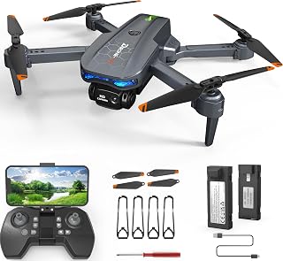 FERIETEL T29 C0 Drone with Camera 1080P, Foldable Mini Drones for Kids & Adults, RC Quadcopter for Beginners, 30 Mins Flight Time, Headless Mode, 3D Flips, 2x 1200mAh Batteries, Kids Toy Gift