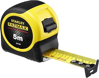 STANLEY FATMAX 5m Tape Measure with BladeArmor, 0-33-720 | 32mm Wide, Durable Blade, 4.2m Reach when Working Alone, Tru-Zero Hook, Class II Accuracy, Integrated Belt Clip