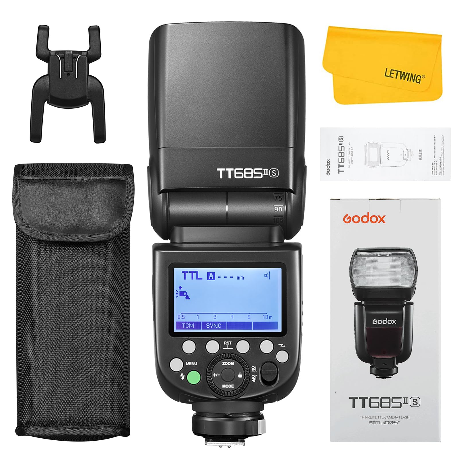 Godox TT685II-S Flash for Sony, 2.4G TTL HSS 1/8000s Sony Flash Speedlite | GN60