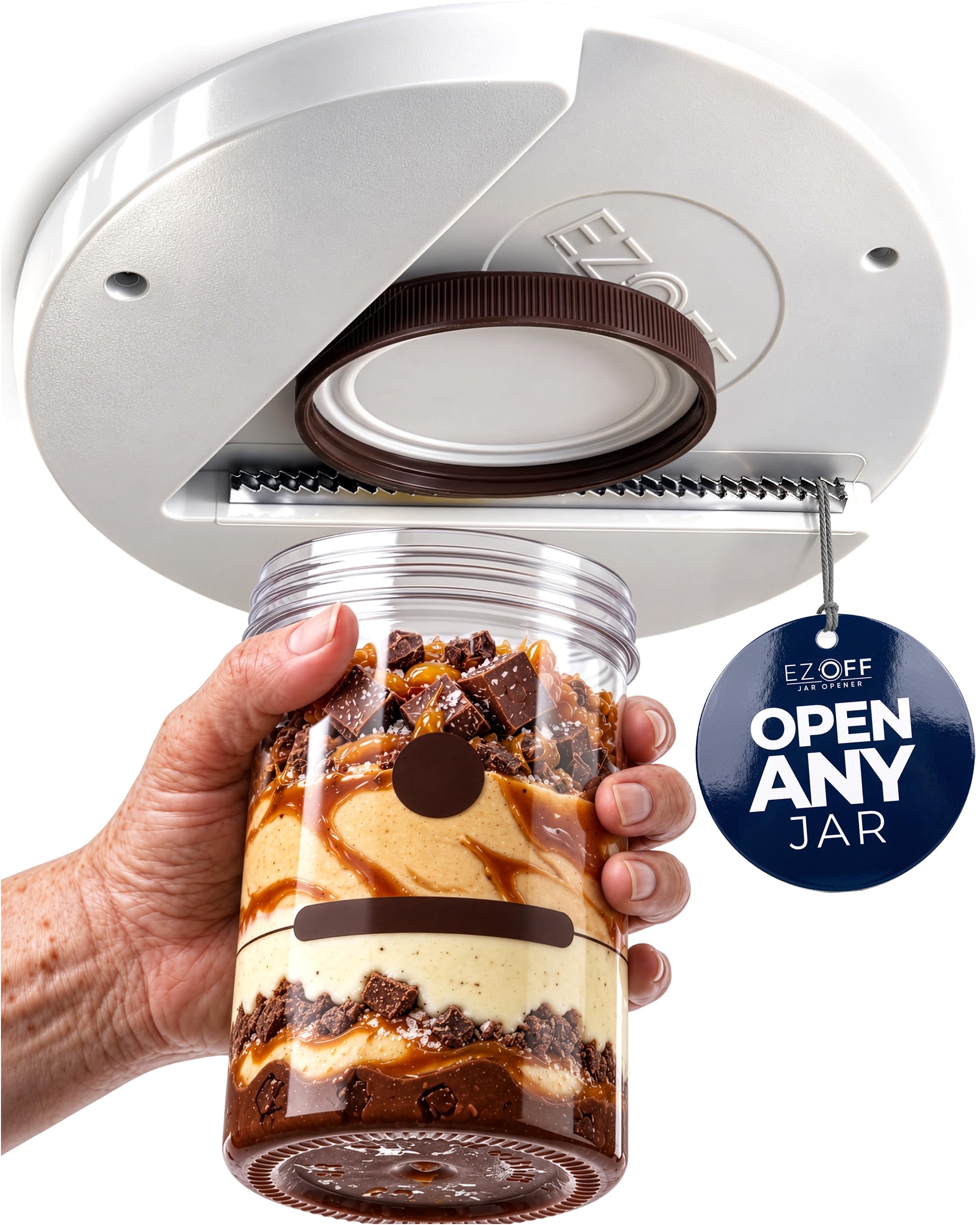 EZ Off Jar Opener For Seniors Under Cabinet Jar Opener One Handed Twist | U.S. C